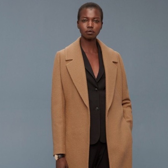 Aritzia Babaton Abraham Women's Tan camel Belted Coat wool - Picture 9 of 9